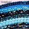 Crystal Lane DIY 2-Strand 7in Opaque Finish Glass Bicone Bead Strands